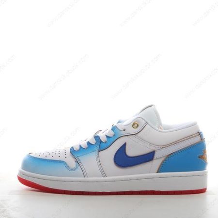 Billige Sko Herre Og Dame Nike Air Jordan 1 Low SE ‘Hvid Blå’ FN8895-141