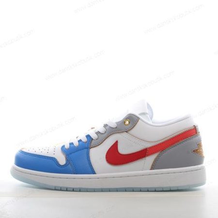 Billige Sko Herre Og Dame Nike Air Jordan 1 Low SE ‘Hvid Blå Rød’ FN8901-164