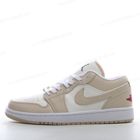 Billige Sko Herre Og Dame Nike Air Jordan 1 Low SE ‘Hvid Sort Rød’ FB7168-121