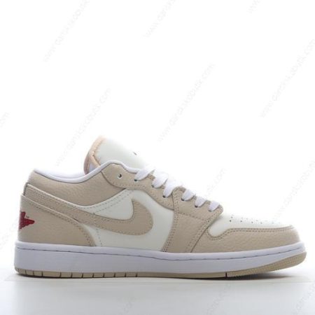 Billige Sko Herre Og Dame Nike Air Jordan 1 Low SE ‘Hvid Sort Rød’ FB7168-121