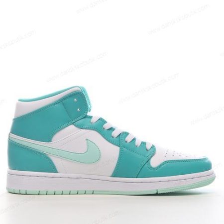 Billige Sko Herre Og Dame Nike Air Jordan 1 Mid ‘Grøn Hvid’ DV2229-300