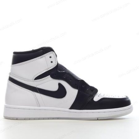 Billige Sko Herre Og Dame Nike Air Jordan 1 Mid ‘Hvid Sort’ DH6933-100