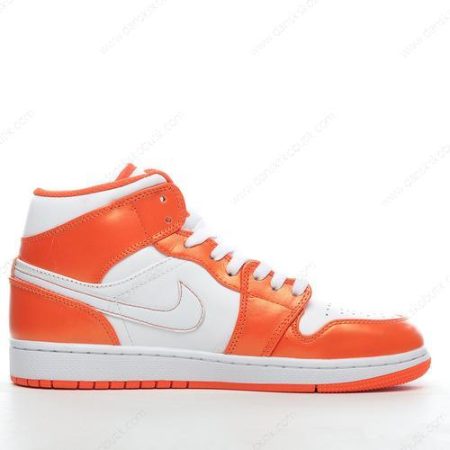 Billige Sko Herre Og Dame Nike Air Jordan 1 Mid ‘Orange Hvid’ DM3531-800