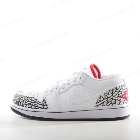 Billige Sko Herre Og Dame Nike Air Jordan 1 Phat Low ‘Hvid Rød Grå’ 350571-161