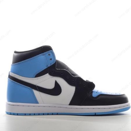 Billige Sko Herre Og Dame Nike Air Jordan 1 Retro High OG ‘Blå Sort Hvid’ DZ5485-400