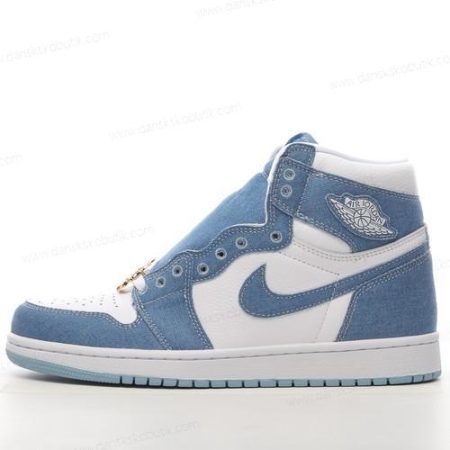 Billige Sko Herre Og Dame Nike Air Jordan 1 Retro High OG ‘Hvid Blå’ DM9036-104