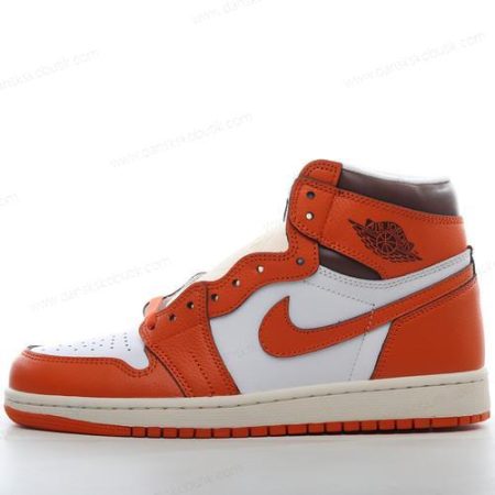 Billige Sko Herre Og Dame Nike Air Jordan 1 Retro High OG ‘Hvid Orange’ DO9369-101