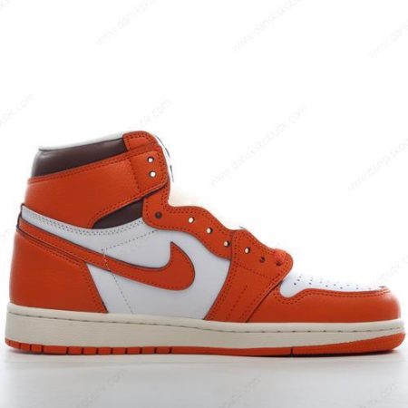 Billige Sko Herre Og Dame Nike Air Jordan 1 Retro High OG ‘Hvid Orange’ DO9369-101