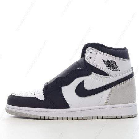 Billige Sko Herre Og Dame Nike Air Jordan 1 Retro High OG ‘Hvid Sort Grå’ 555088-108