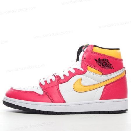 Billige Sko Herre Og Dame Nike Air Jordan 1 Retro High OG ‘Orange Rød Hvid’ 555088-603