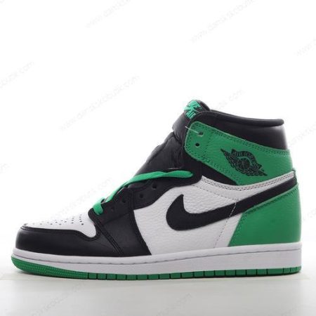 Billige Sko Herre Og Dame Nike Air Jordan 1 Retro High OG ‘Sort Grøn Hvid’ DZ5485-031