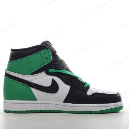 Billige Sko Herre Og Dame Nike Air Jordan 1 Retro High OG ‘Sort Grøn Hvid’ DZ5485-031