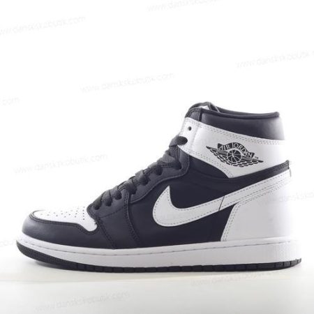 Billige Sko Herre Og Dame Nike Air Jordan 1 Retro High OG ‘Sort Hvid’ DZ5485-010