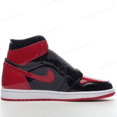 Billige Sko Herre Og Dame Nike Air Jordan 1 Retro High OG ‘Sort Hvid Rød’ 555088-063