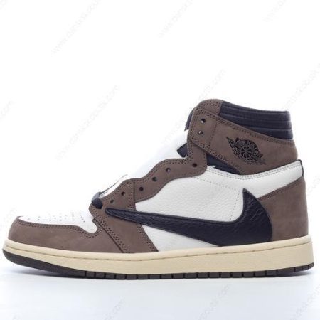 Billige Sko Herre Og Dame Nike Air Jordan 1 Retro High OG ‘Taupe Hvid Sort’ CD4487-100