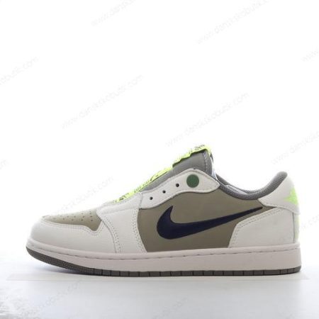 Billige Sko Herre Og Dame Nike Air Jordan 1 Retro Low Golf ‘Oliven Sort Hvid’ FZ3124-200