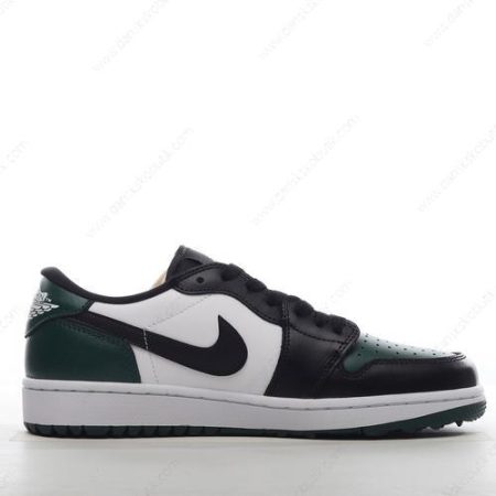 Billige Sko Herre Og Dame Nike Air Jordan 1 Retro Low Golf ‘Sort Grøn Hvid’ DD9315-107