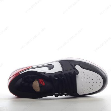 Billige Sko Herre Og Dame Nike Air Jordan 1 Retro Low OG ‘Hvid Sort Rød’ CZ0790-106