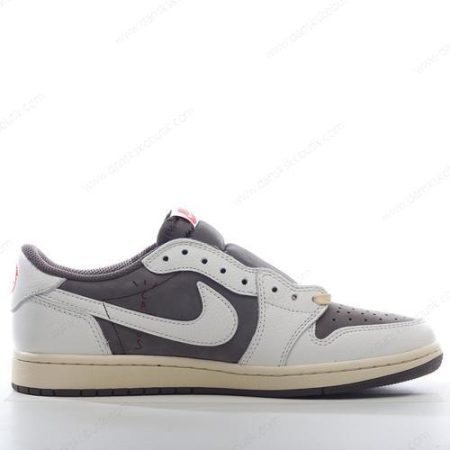 Billige Sko Herre Og Dame Nike Air Jordan 1 Retro Low OG ‘Mørkegrå Hvid’ DM7866-162