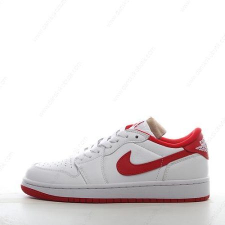 Billige Sko Herre Og Dame Nike Air Jordan 1 Retro Low OG ‘Rød Hvid’ CZ0790-161