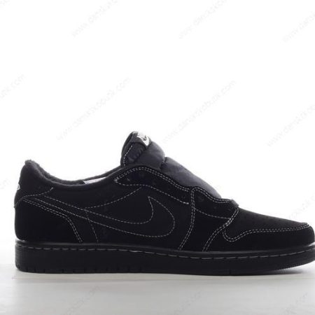 Billige Sko Herre Og Dame Nike Air Jordan 1 Retro Low OG ‘Sort Hvid Rød’ DM7866-001