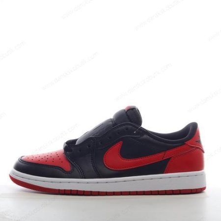 Billige Sko Herre Og Dame Nike Air Jordan 1 Retro Low ‘Sort Rød’ 709999-001