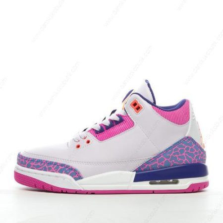 Billige Sko Herre Og Dame Nike Air Jordan 3 Retro ‘Pink Hvid Blå’ 441140-500