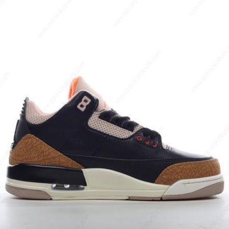 Billige Sko Herre Og Dame Nike Air Jordan 3 Retro ‘Sort Brun Orange’ CT8532-008