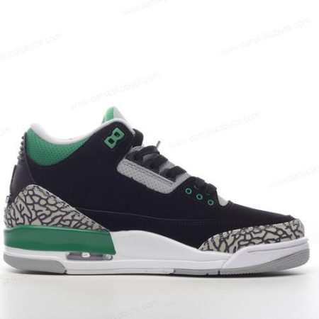 Billige Sko Herre Og Dame Nike Air Jordan 3 Retro ‘Sort Grøn Grå Hvid’ DM0967-031