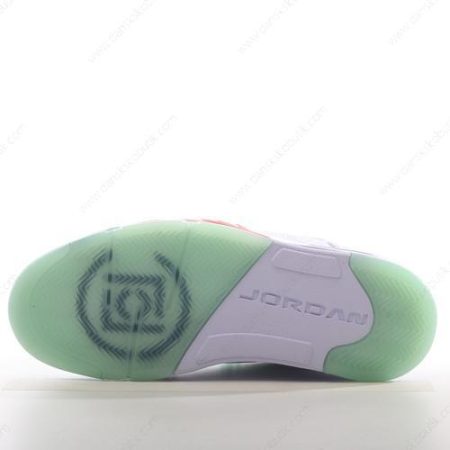 Billige Sko Herre Og Dame Nike Air Jordan 5 Retro ‘Hvid Rød Grøn’