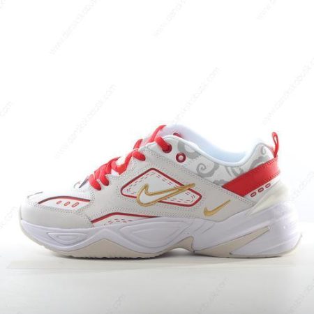Billige Sko Herre Og Dame Nike M2K Tekno ‘Hvid Rød’ AO3108-006