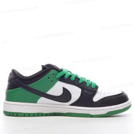 Billige Sko Herre Og Dame Nike SB Dunk Low ‘Grøn Sort Hvid’ BQ6817-302