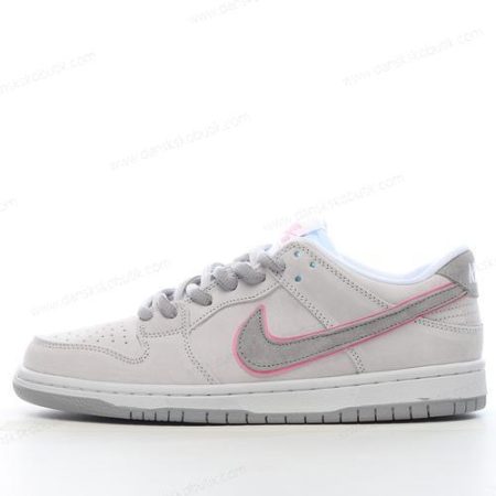 Billige Sko Herre Og Dame Nike SB Dunk Low ‘Hvid Pink’ 895969-160