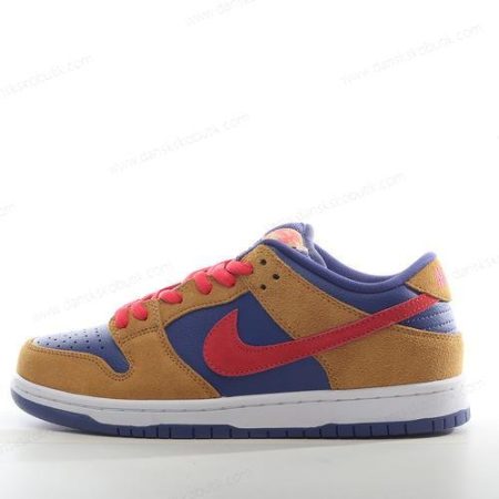 Billige Sko Herre Og Dame Nike SB Dunk Low ‘Lilla Brun Rød’ BQ6817-700