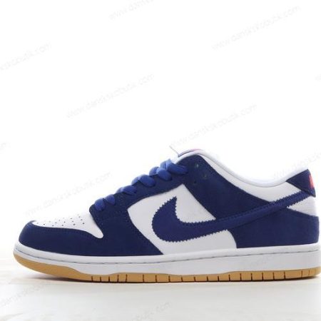 Billige Sko Herre Og Dame Nike SB Dunk Low ‘Marine Hvid’ DN3675-401