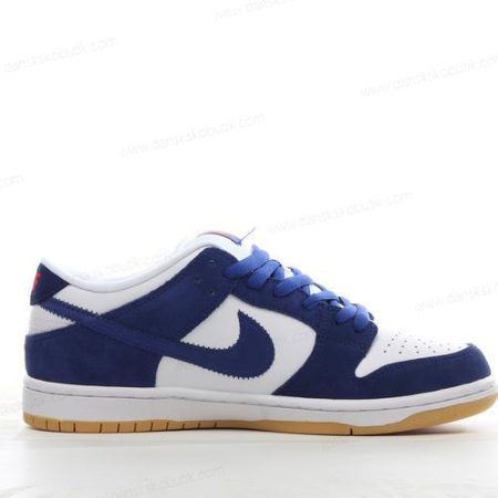 Billige Sko Herre Og Dame Nike SB Dunk Low ‘Marine Hvid’ DN3675-401