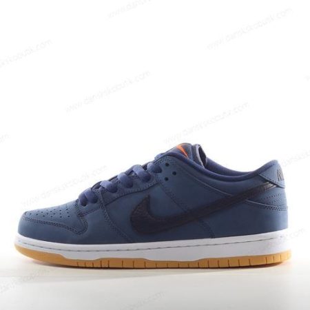 Billige Sko Herre Og Dame Nike SB Dunk Low ‘Marine Sort’ CW7463-401