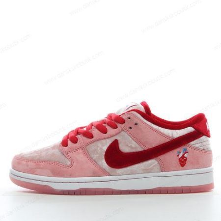 Billige Sko Herre Og Dame Nike SB Dunk Low ‘Pink Rød Hvid’ CT2552-800