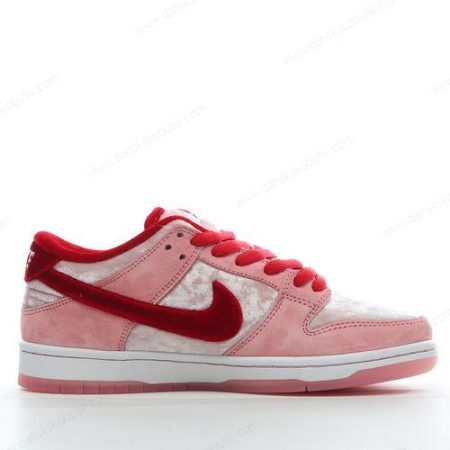 Billige Sko Herre Og Dame Nike SB Dunk Low ‘Pink Rød Hvid’ CT2552-800