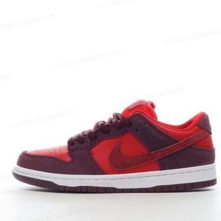 Billige Sko Herre Og Dame Nike SB Dunk Low ‘Rød’ DM0807-600