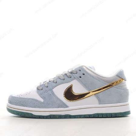 Billige Sko Herre Og Dame Nike SB Dunk Low ‘Sølv Guld’ DC9936-100