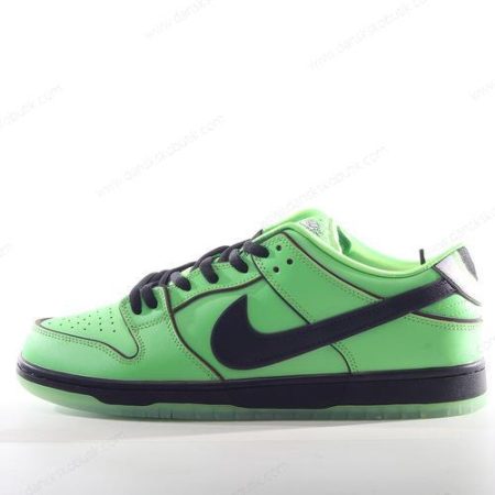 Billige Sko Herre Og Dame Nike SB Dunk Low ‘Sort Grøn’ FZ8319-300